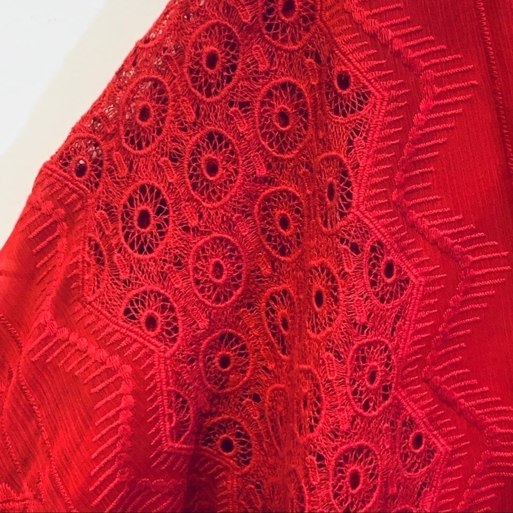 Sanctuary Cheyenne Lace Inset Embroidered Blouse - Picture 3 of 7